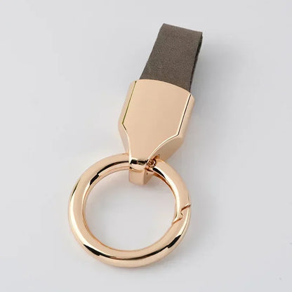 Retro Vintage Personalized Keyring Custom Logo Name Car Key Chain Laser Engrave Nubuck Leather Keychain for Men and Women Gift