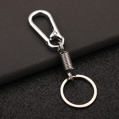 Creative Mechanical Spring Retro Style Metal Cute Keychain Pendant Key Ring Accessories Personalized Keyring Lover Small Gift