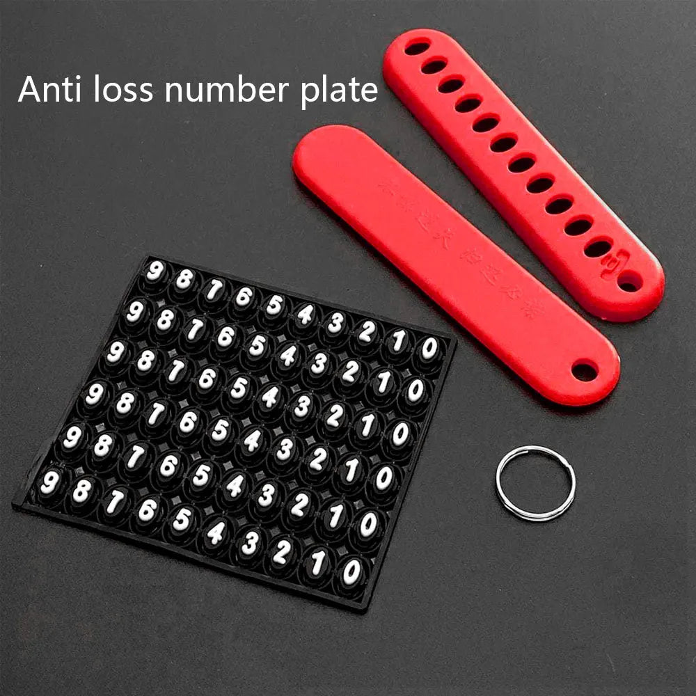 Trendy DIY Mobile Phone Number Plate Keychain Simple Woven Rope Leather Pendant Keyring Anti-lost Car Moto Key Chain Ring Gift