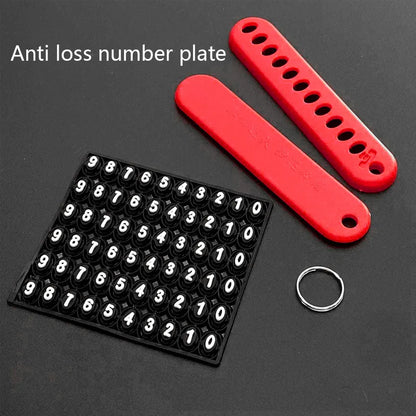 Trendy DIY Mobile Phone Number Plate Keychain Simple Woven Rope Leather Pendant Keyring Anti-lost Car Moto Key Chain Ring Gift