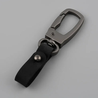 INS Style Luxury Personality New Keychain Cute Accessories Motorcycle Car Keyring Fashion Metal Cowhide Man Key Chain Ring Gift