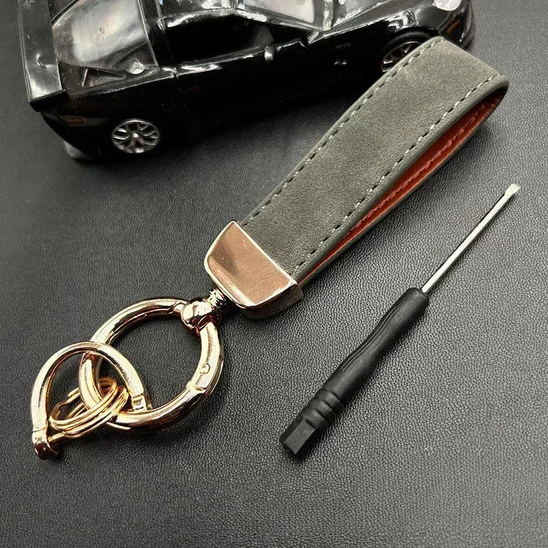 50PCS Custom Name Logo Leather Car Moto Keychain Personalized for Men and Women Keyring Creative Simple Key Chains Ring Gift