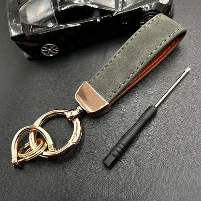 50PCS Custom Name Logo Leather Car Moto Keychain Personalized for Men and Women Keyring Creative Simple Key Chains Ring Gift