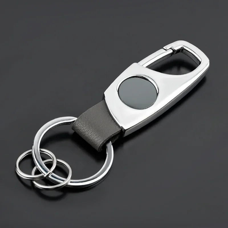 Personalized Luxury Key Chain Ring Retro Matte Finish Black Keychain Creative Waist Hanging Anti Lost Keyring Car Moto Gift