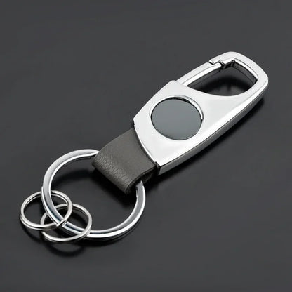 Personalized Luxury Key Chain Ring Retro Matte Finish Black Keychain Creative Waist Hanging Anti Lost Keyring Car Moto Gift
