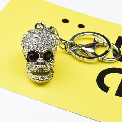 Originality Halloween Keychain Metal Exaggerate Popular Keyring Skull Key Chain Package Hanging Gift