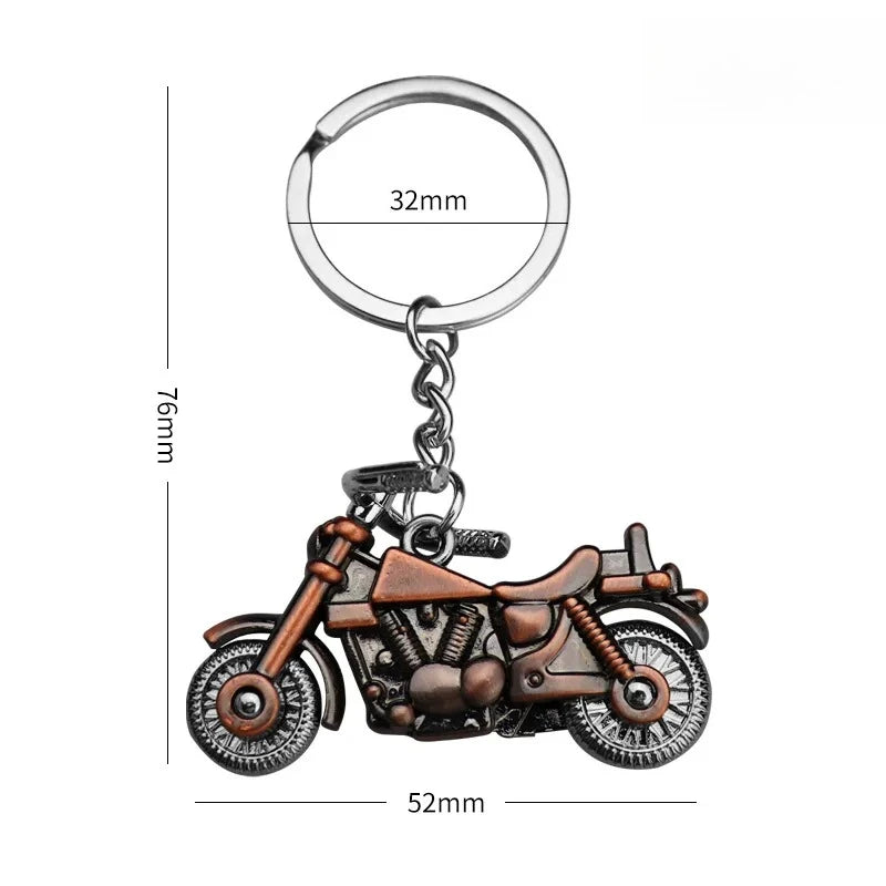 Originality Motorcycle Hobby Metal Stainless Steel Keychain Moto 3D Simulation Keyring Pendant Backpack Key Ring Chain Gift
