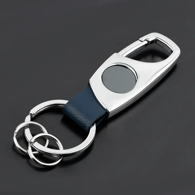 Personalized Luxury Key Chain Ring Retro Matte Finish Black Keychain Creative Waist Hanging Anti Lost Keyring Car Moto Gift