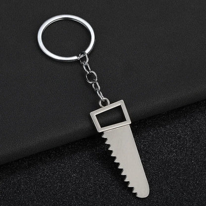 Pretend Play Set Mini Construction Multi Small Tools Metal Keychain Assorted Designs for Creative Play Gift DIY Toy Car Keyring