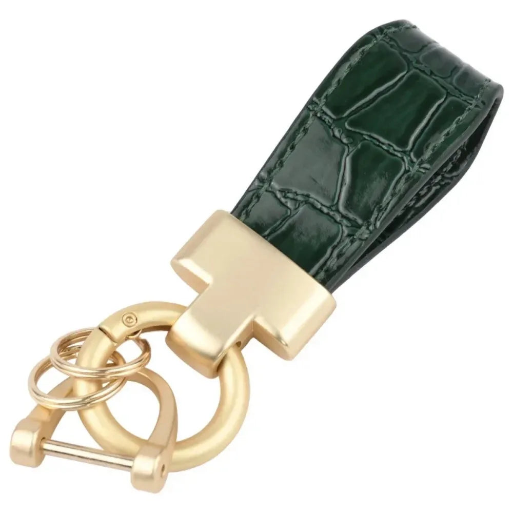 Custom Logo Name Luxury Leather Keychain PU Metal Accessories Backpack Keyring Car Motorcycle Women Girl Key Chain Ring Gift