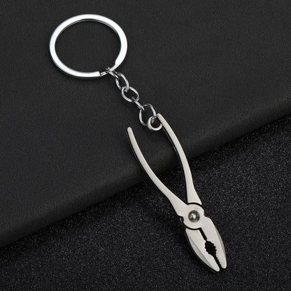 Pretend Play Set Mini Construction Multi Small Tools Metal Keychain Assorted Designs for Creative Play Gift DIY Toy Car Keyring
