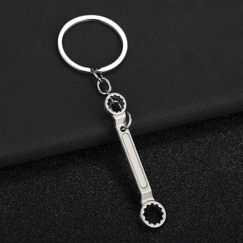 Pretend Play Set Mini Construction Multi Small Tools Metal Keychain Assorted Designs for Creative Play Gift DIY Toy Car Keyring