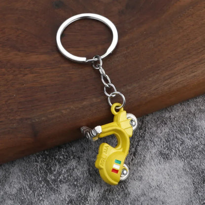 Electric Vehicle Creative Keychain Small Metal Moto Personalized Keyring Electric Motorcycle Car Key Chain Ring Gift