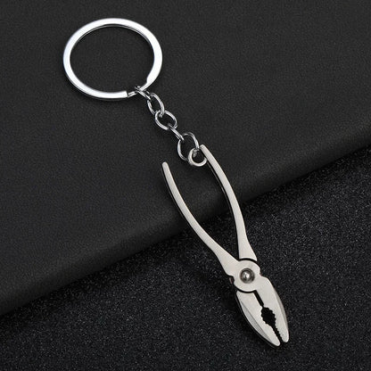 Pretend Play Set Mini Construction Multi Small Tools Metal Keychain Assorted Designs for Creative Play Gift DIY Toy Car Keyring