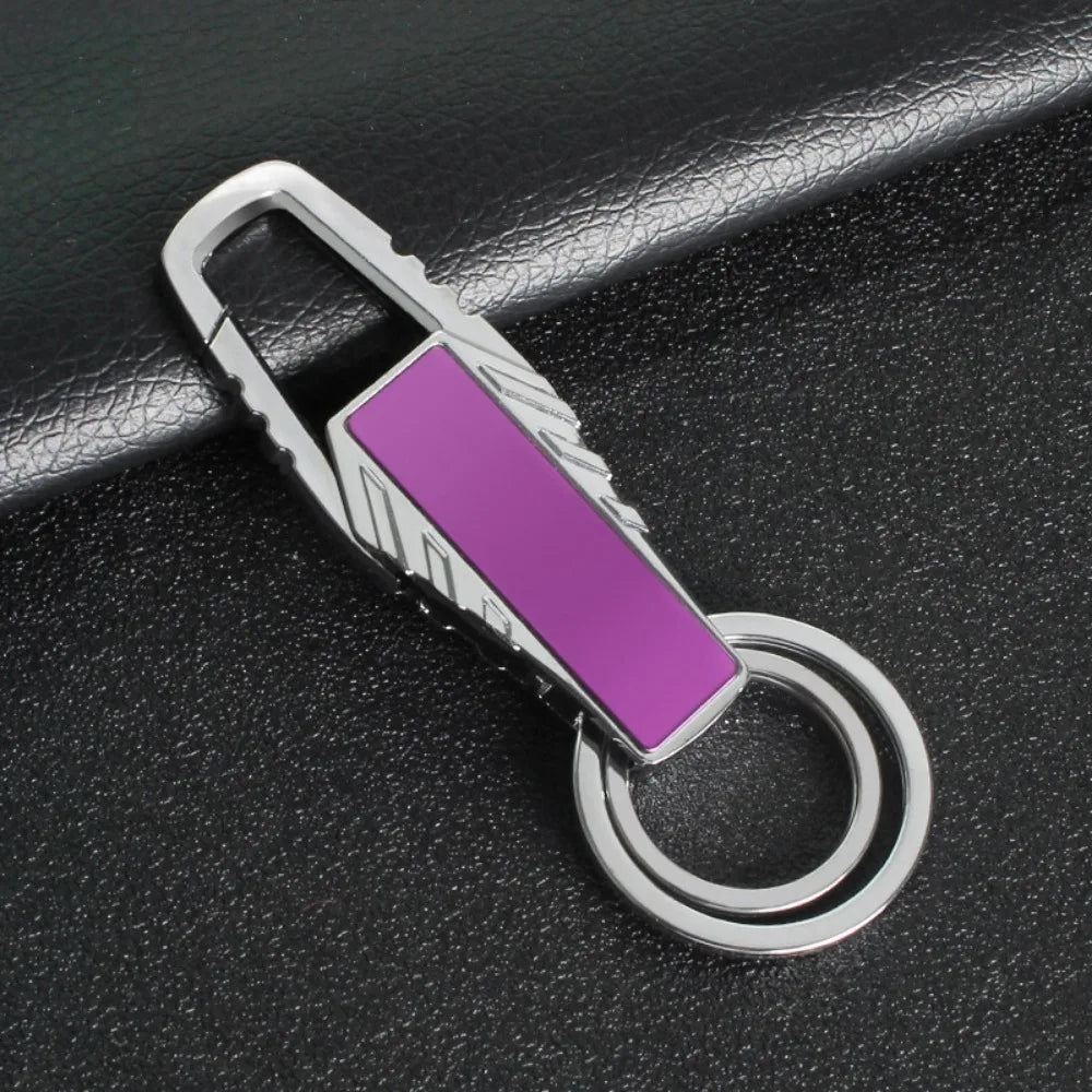 Creative Personalized Keychain Custom Logo Name Metal Waist Hanging Keyring Laser Inscription Men Women Key Chain Ring Gift