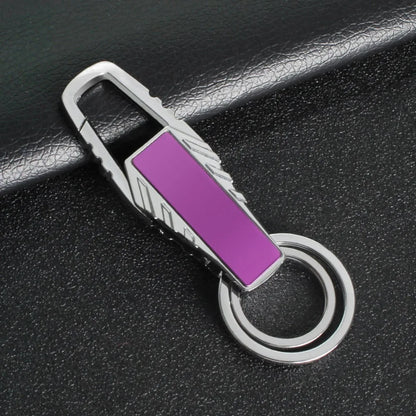 Creative Personalized Keychain Custom Logo Name Metal Waist Hanging Keyring Laser Inscription Men Women Key Chain Ring Gift