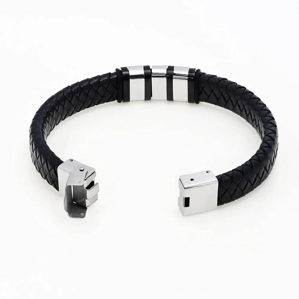 Winter Anti-Static Bracelet Custom Logo Leather Three Ring Static Eliminator Hand Chain Body Eliminates Static Electricity Gift