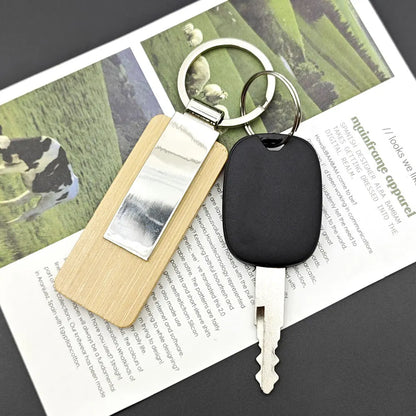 Custom Name Laser Engraved Logo Keychain Shield Circle Rectangle Keyring Home Metal Autos Key Chain Ring Individualization Gift