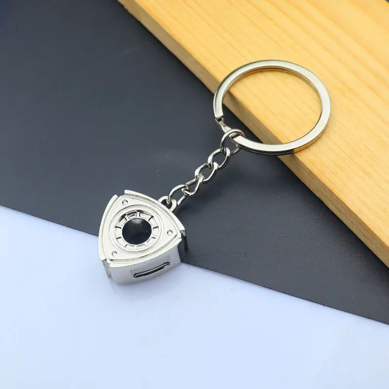 Creative Metal Mini Auto Parts Car Wheel Keychain Auto Enthusiast Keyring Accessories Key Ring Chain for Men Woman Lover Gift