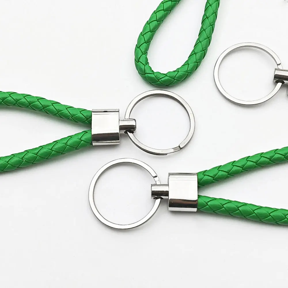 Originality PU Leather Metal Organization Rope Keychain Personality Custom Name Text Keyring Car Moto Key Ring Chain Gift