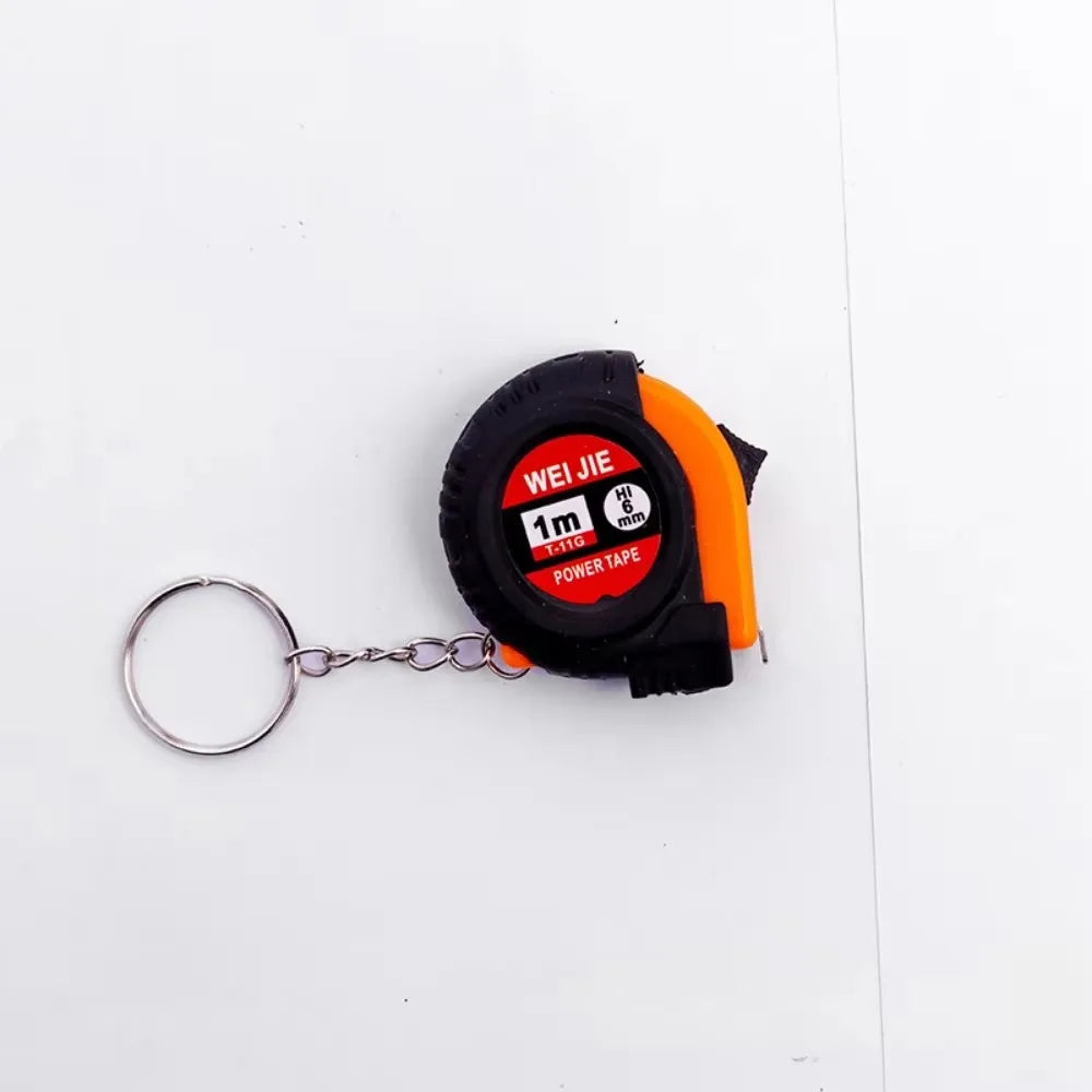 1-meter Measuring Creative Mini Tape Keychain Retractable Measuring Tape Key Chain Ring Car Moto Keyring Steel Tape Measure Gift