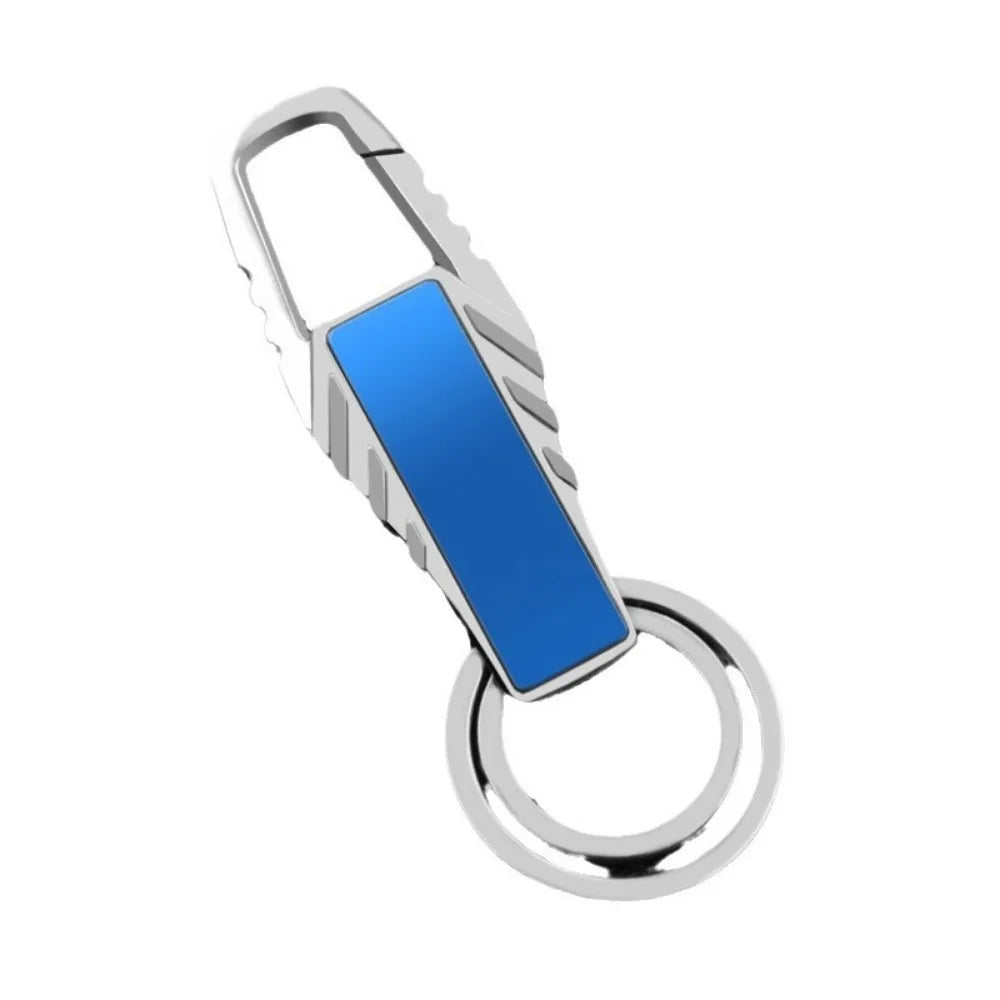 Creative Personalized Keychain Custom Logo Name Metal Waist Hanging Keyring Laser Inscription Men Women Key Chain Ring Gift