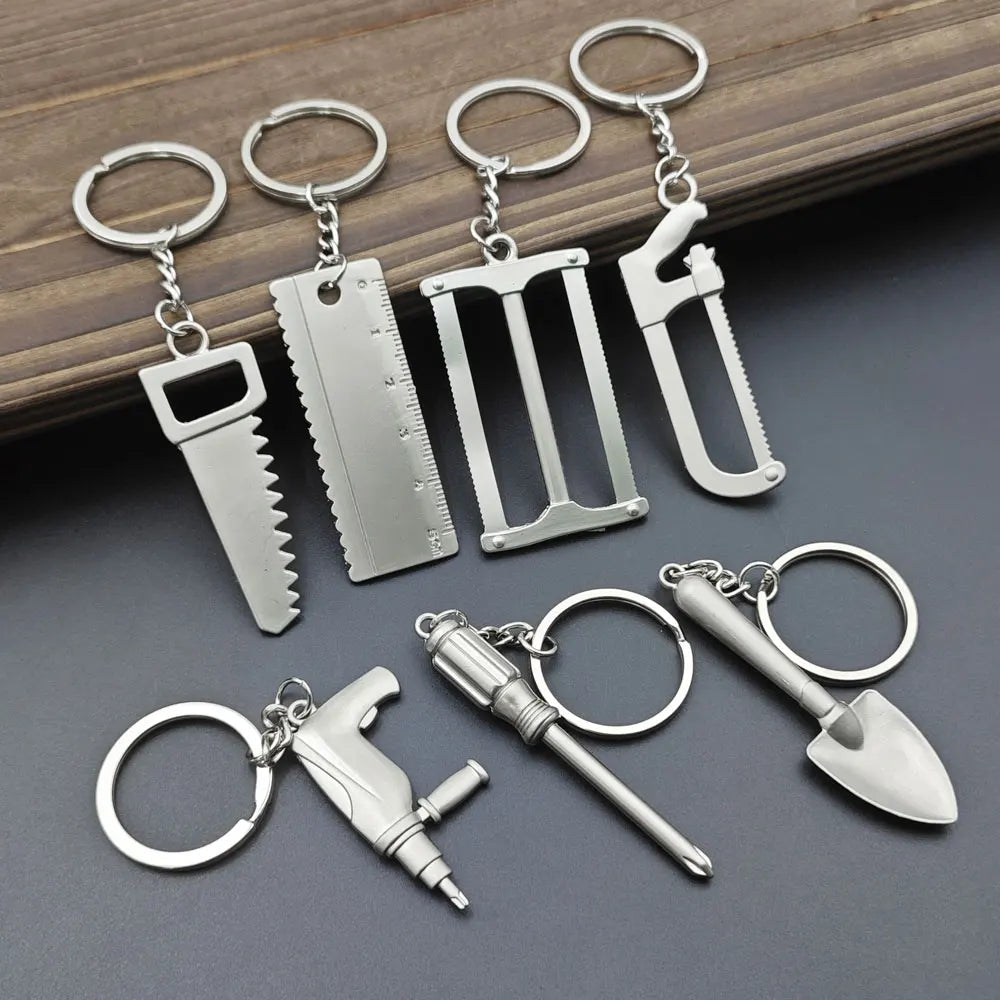 Pretend Play Set DIY Tools Keychain Combination Portable Mini Utility Keyring Multi Outdoor Small Key Chain Ring Wrench Gift