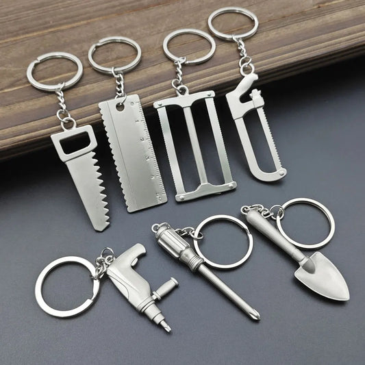 Pretend Play Set DIY Tools Keychain Combination Portable Mini Utility Keyring Multi Outdoor Small Key Chain Ring Wrench Gift