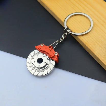 Creative Metal Mini Auto Parts Car Wheel Keychain Auto Enthusiast Keyring Accessories Key Ring Chain for Men Woman Lover Gift