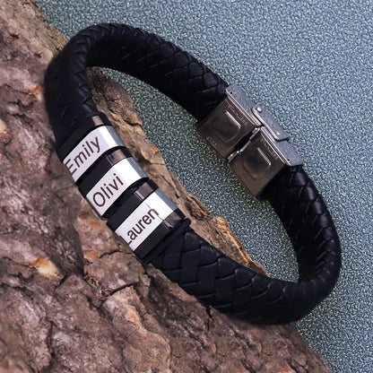 Winter Anti-Static Bracelet Custom Logo Leather Three Ring Static Eliminator Hand Chain Body Eliminates Static Electricity Gift