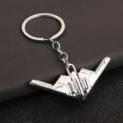 Creative Flight Enthusiast Mini Metal Cute Keychain Aircraft Pendant Key Ring Accessories Personalized Keyring Lover Small Gift