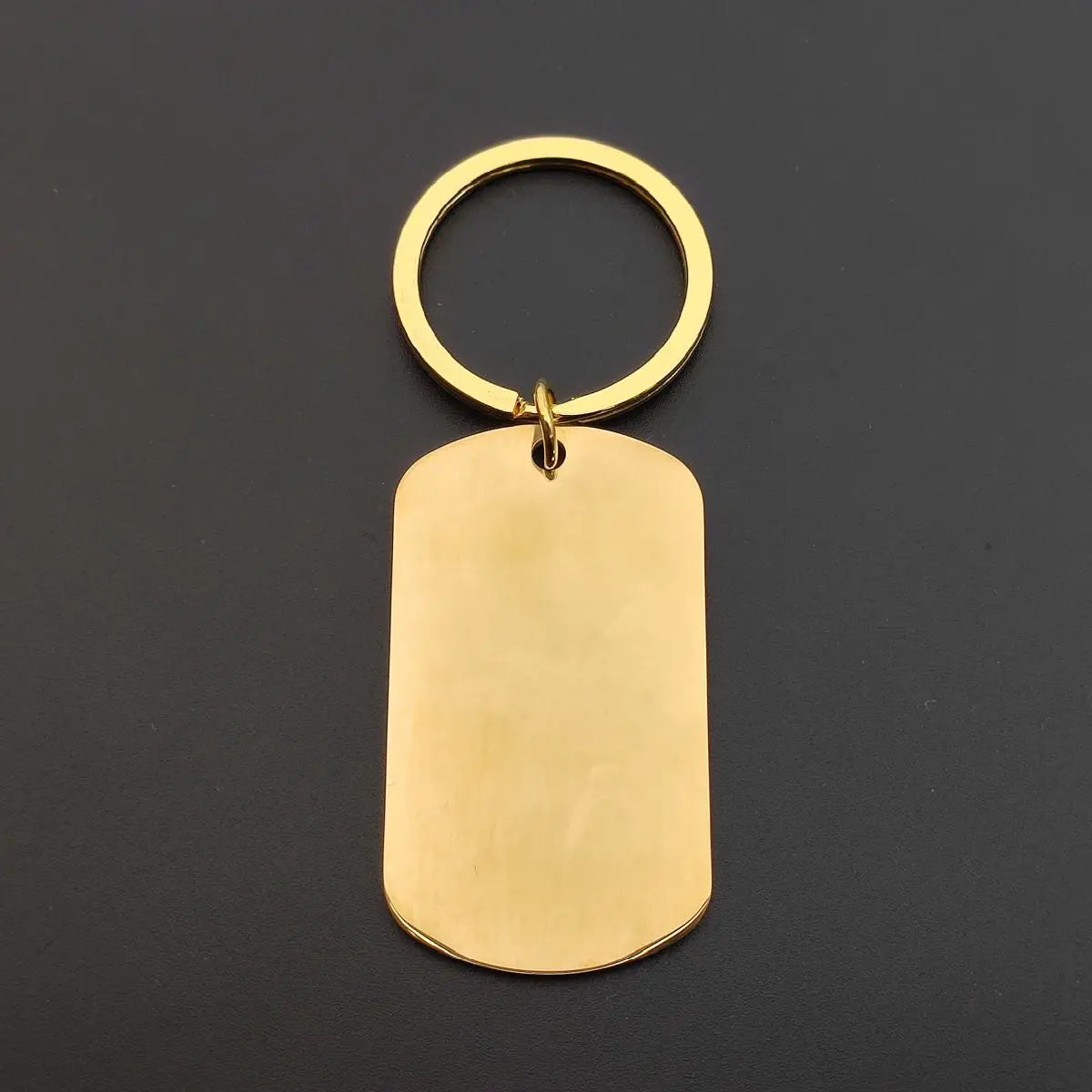 Customized LOGO Name Stainless Steel Keychain Laser Carving Pendant Keyring Motorcycle Car for Men and Women Key Ring Chain Gift