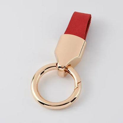 Retro Vintage Personalized Keyring Custom Logo Name Car Key Chain Laser Engrave Nubuck Leather Keychain for Men and Women Gift