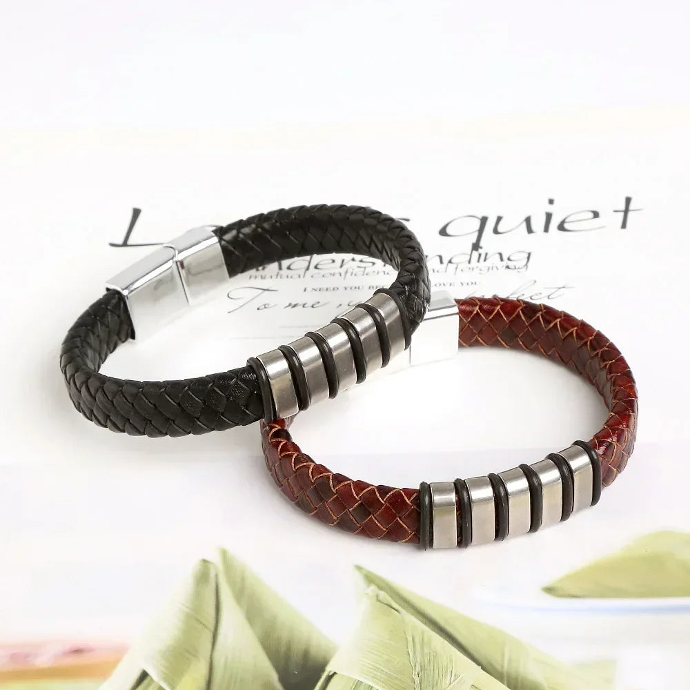 Winter Anti-Static Bracelet Custom Logo Leather Five Ring Static Eliminator Hand Chain Body Eliminates Static Electricity Gift