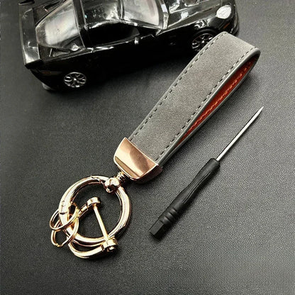 Custom Name Logo Leather Car Moto Keychain Personalized for Men and Women Keyring Creative Simple Key Chains Ring Gift