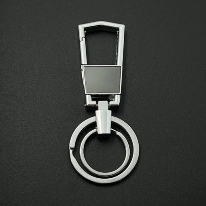 Zinc Allo Keychain Customized LOGO Name Laser Carving Pendant Motorcycle Car Keyring for Men and Women  Key Ring Chain Gift