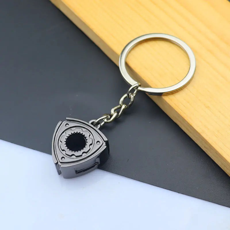 Creative Metal Mini Auto Parts Car Wheel Keychain Auto Enthusiast Keyring Accessories Key Ring Chain for Men Woman Lover Gift