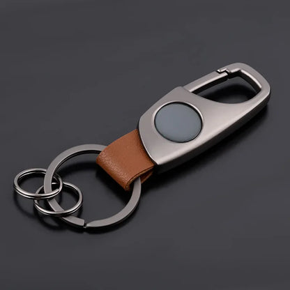 Personalized Luxury Key Chain Ring Retro Matte Finish Black Keychain Creative Waist Hanging Anti Lost Keyring Car Moto Gift