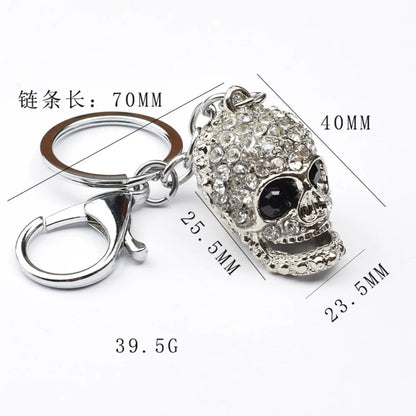 Originality Halloween Keychain Metal Exaggerate Popular Keyring Skull Key Chain Package Hanging Gift