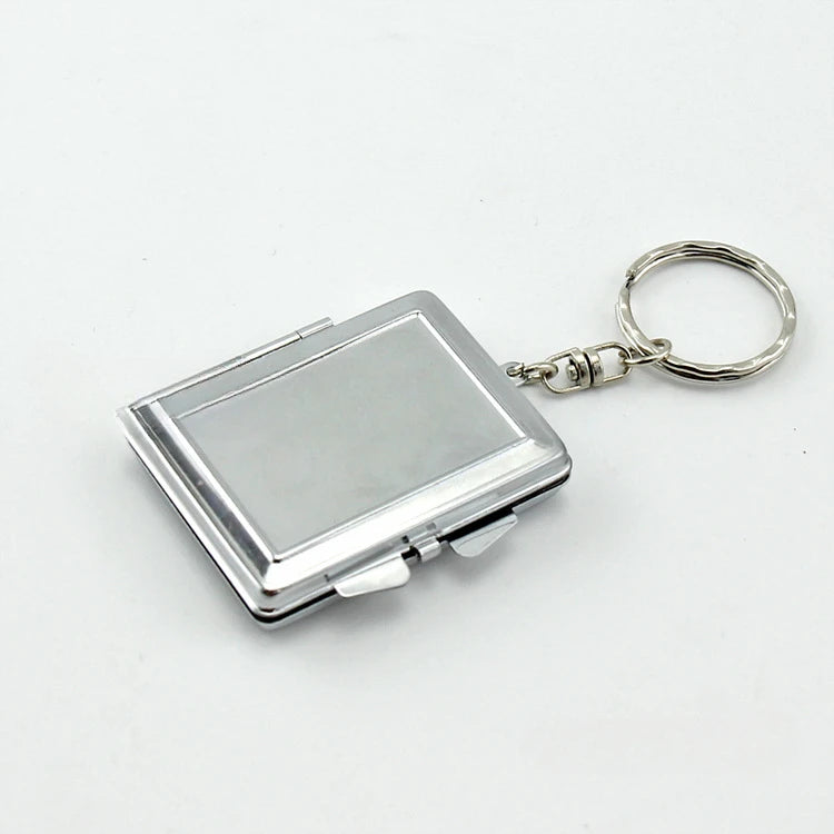 Custom  LOGO Name Metal Stainless Steel Mirror Keychain Love Core Heart Keyring for Woman Pendant Key Ring Chain Gift