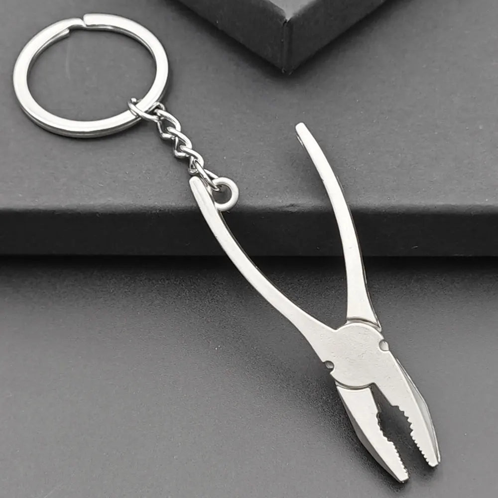 Pretend Play Set DIY Tools Keychain Combination Portable Mini Utility Keyring Multi Outdoor Small Key Chain Ring Wrench Gift