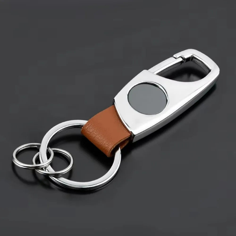 Personalized Luxury Key Chain Ring Retro Matte Finish Black Keychain Creative Waist Hanging Anti Lost Keyring Car Moto Gift