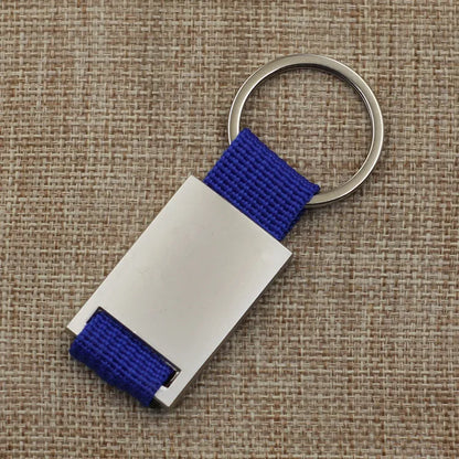 Metal Leather Custom Logo Keyring Spot Keychain Hardware Accessorie Buckle Car Key Pendant Fashionable Wholesale Gift