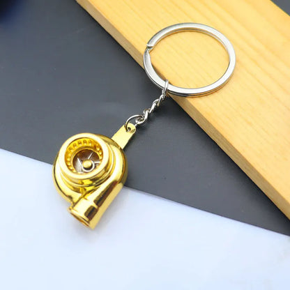 Creative Metal Mini Auto Parts Car Wheel Keychain Auto Enthusiast Keyring Accessories Key Ring Chain for Men Woman Lover Gift