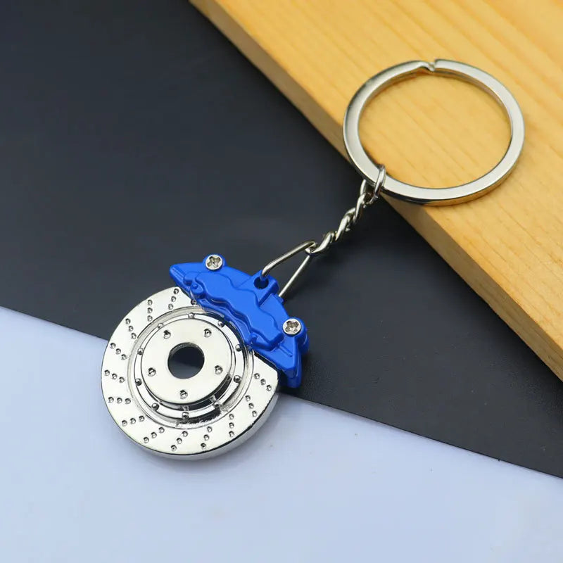 Creative Metal Mini Auto Parts Car Wheel Keychain Auto Enthusiast Keyring Accessories Key Ring Chain for Men Woman Lover Gift