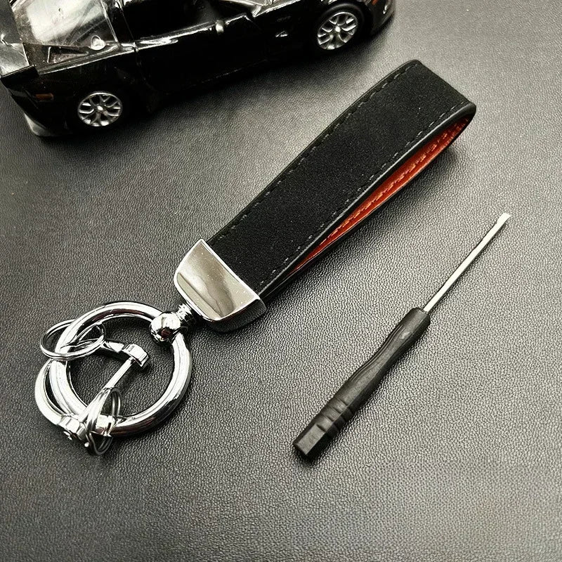 50PCS Custom Name Logo Leather Car Moto Keychain Personalized for Men and Women Keyring Creative Simple Key Chains Ring Gift