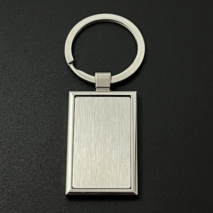 Custom Name Couple Keychain Anniversary Gift for Boyfriend Him Her Stainless Steel Key Ring Laser Engraved Sided Text Keyring