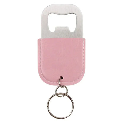Individualization Metal Custom Logo Name Keychain Bottle Opener Leather Originality Keyring Car Key Chain Ring Laser Gift
