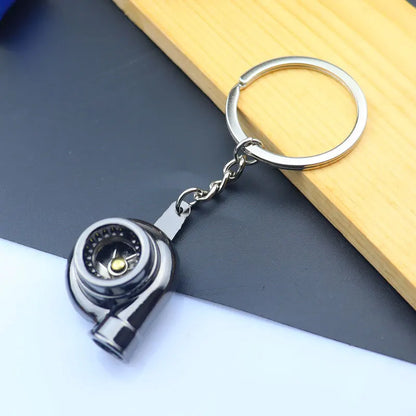 Creative Metal Mini Auto Parts Car Wheel Keychain Auto Enthusiast Keyring Accessories Key Ring Chain for Men Woman Lover Gift