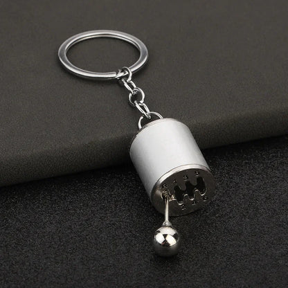 Creative Metal Mini Car Parts Manual Transmission Keychain Auto Enthusiast Keyring Accessories Key Ring Chain for Men Lover Gift